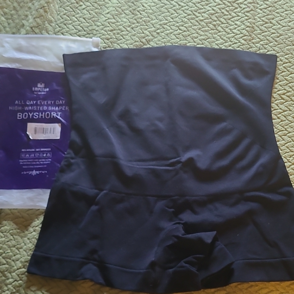 SHAPERMINT Black High-Waisted Shaper Boyshort